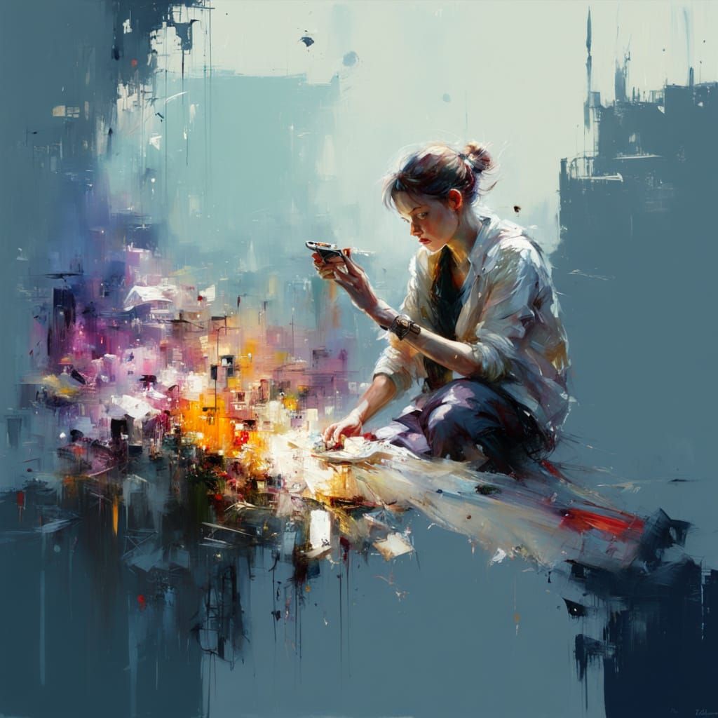 Detailed Fine Art Painting with Natural Light