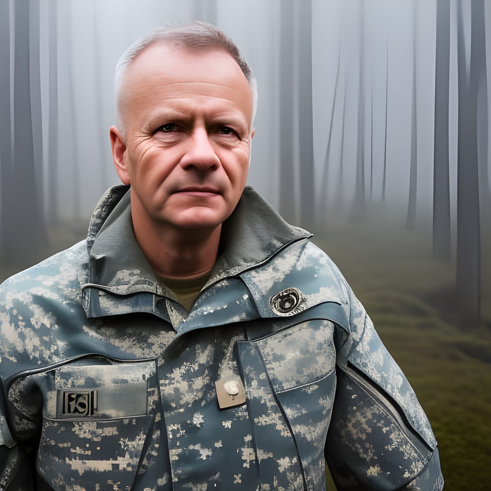 Swedish Officer Portrait in Morning Sunlight