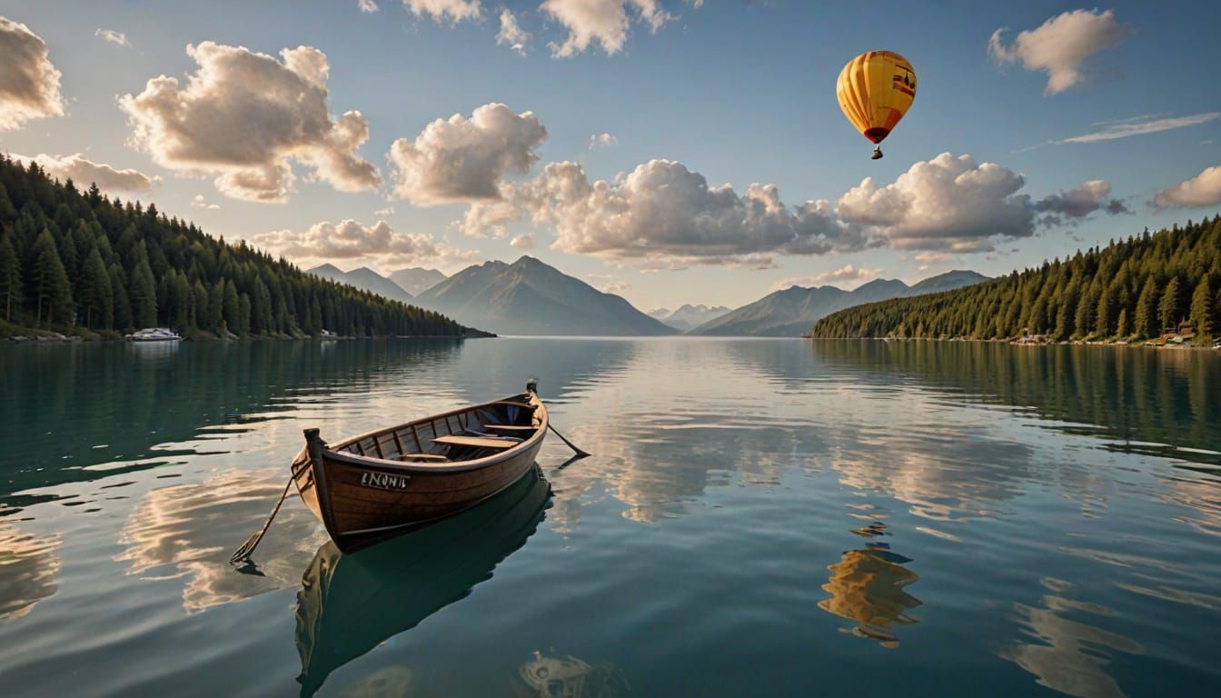 Surreal Landscape in a Dreamlike Setting