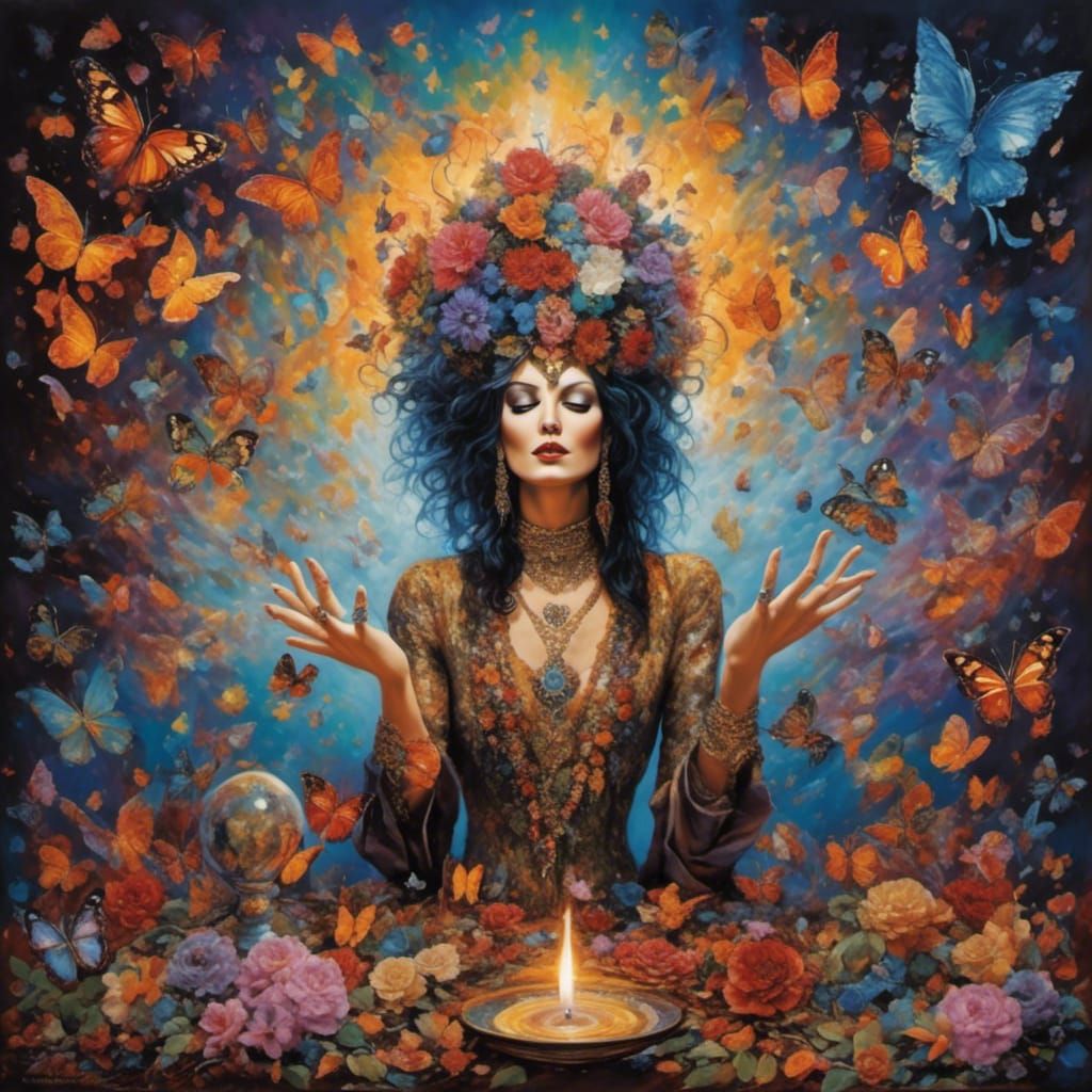 Magician Manifesting a Beautiful Life