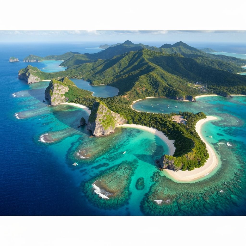 Aerial View of Ishigaki Island Tropical Paradise