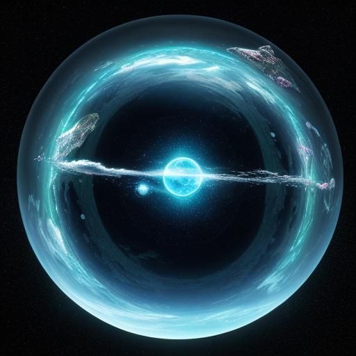 Celestial Crystal City in Cosmo: Holographic Illustration