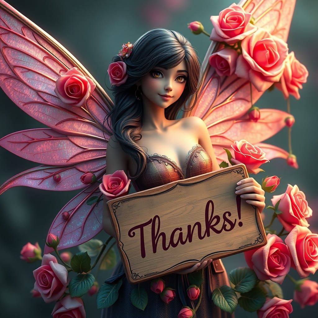 Enchanted Fairy Maiden in Whimsical Floral Bloom