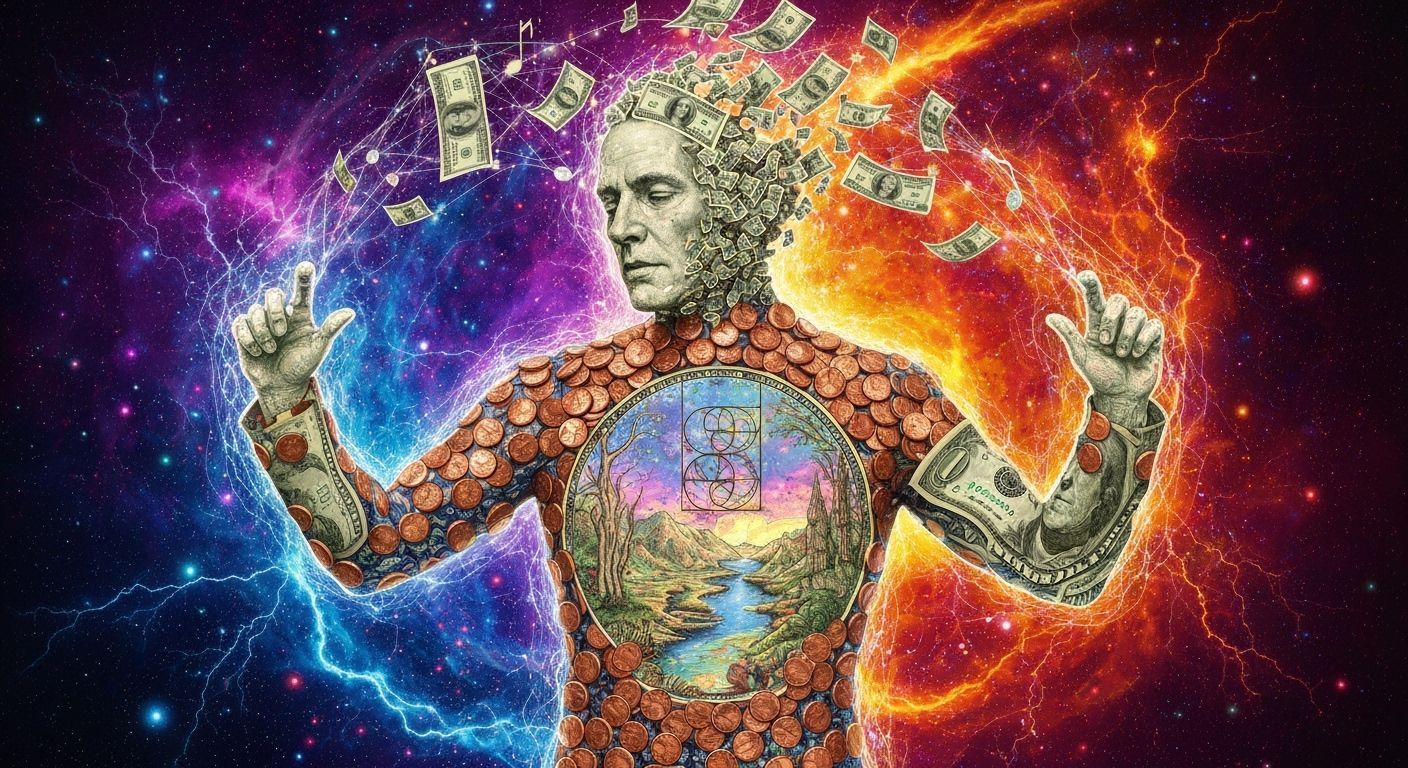 Ethereal Conductor Transforms into Money and Music