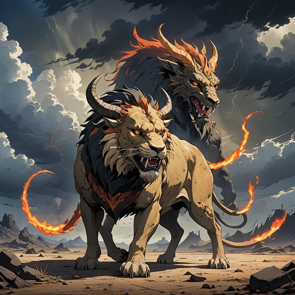 Studio Ghibli Chimaera in Desolate Wasteland