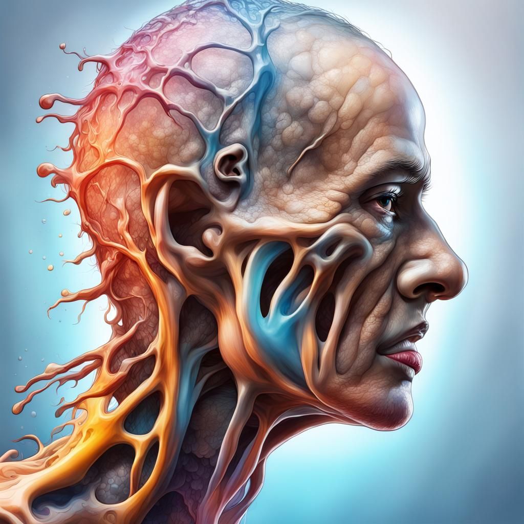 Cured Transverse Myelitis in Hyperrealistic Splash Art