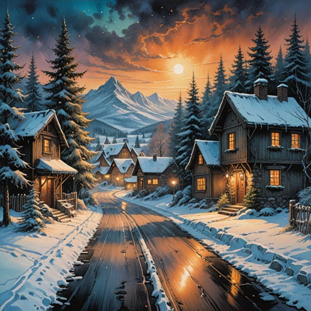 Whimsical Winter Wonderland in Romantic Style