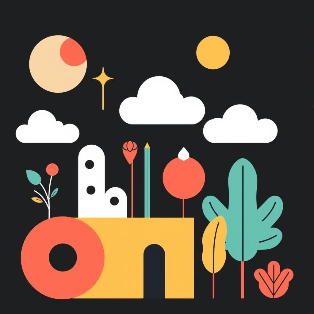 Minimalist Web Design Elements with Analogous Colors