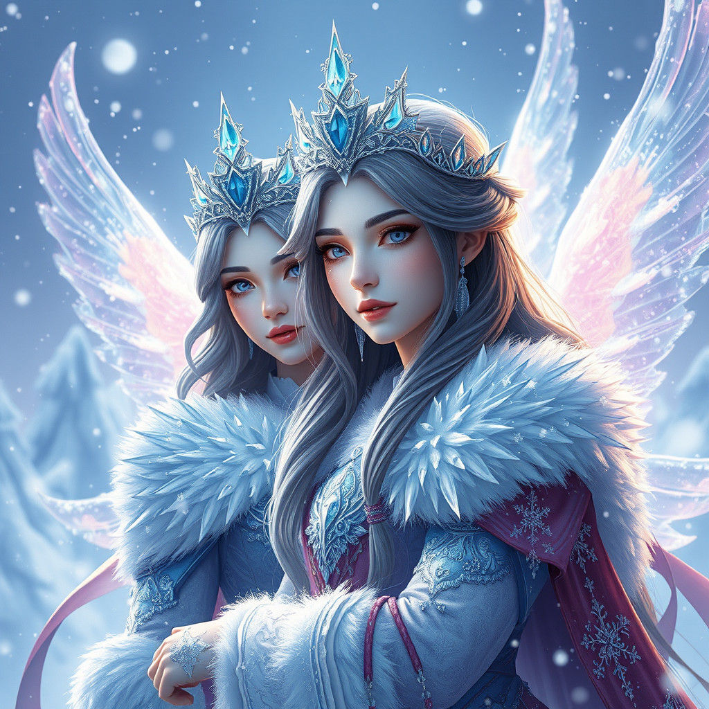 Beautiful Snow Princess in Digital 8k