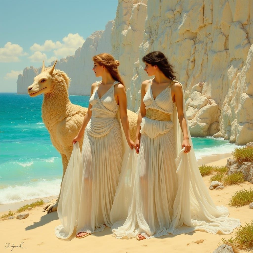 Greek Women Rescue Griffin on Sunny Beach