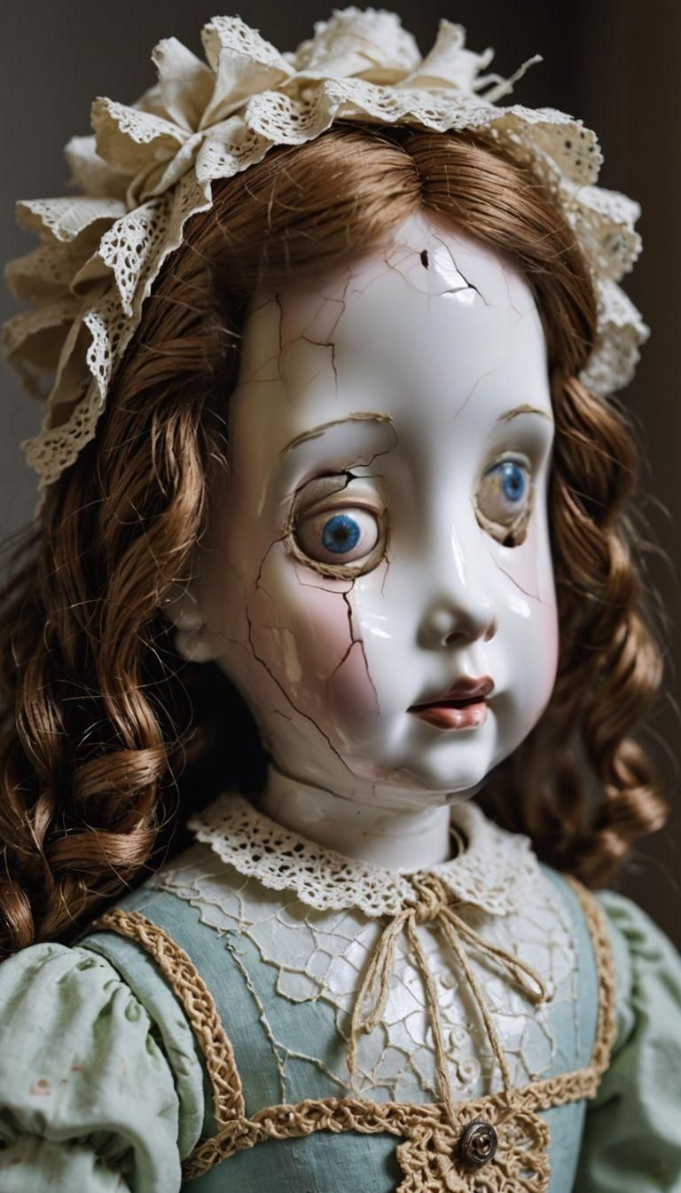Deformed Porcelain Doll: Cracked and Reassembled