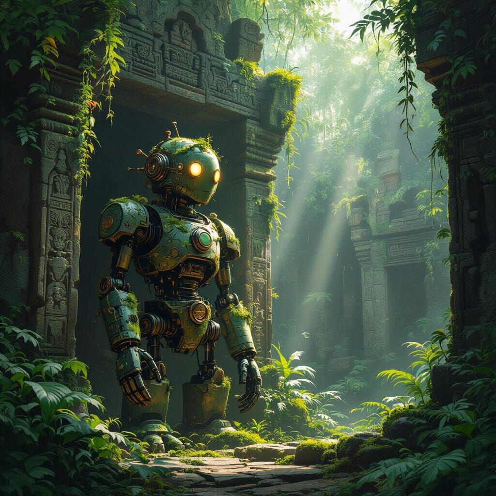 Ancient Automaton Guard in Jungle Temple
