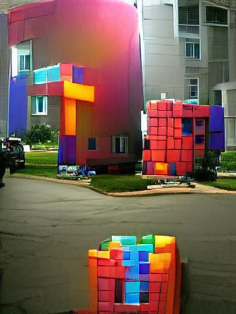 The House the Tetris Built: Block Sculpture