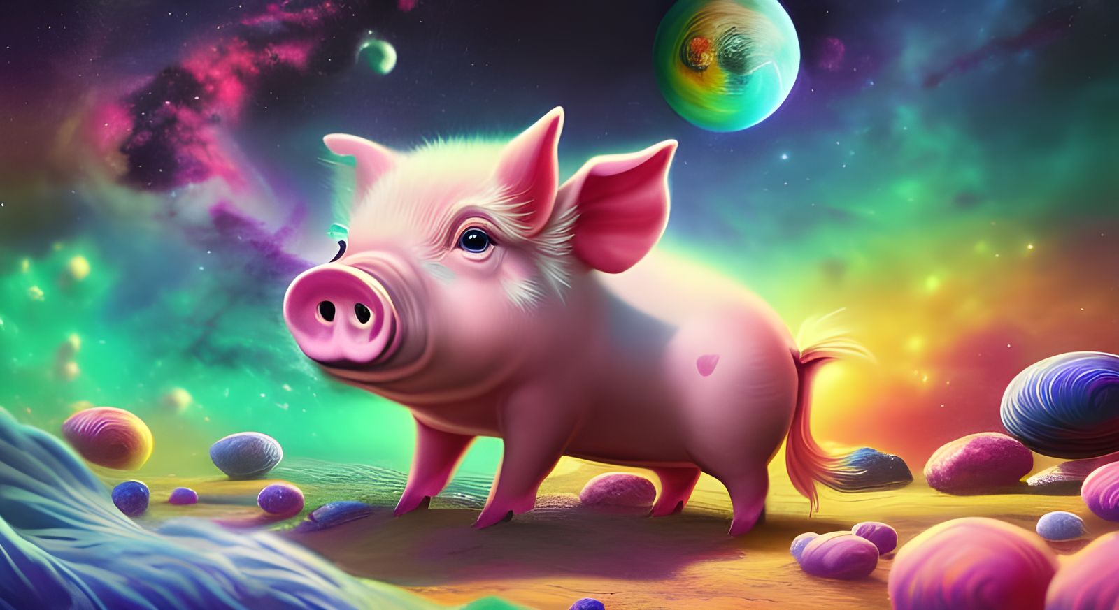 When Pigs fly in space