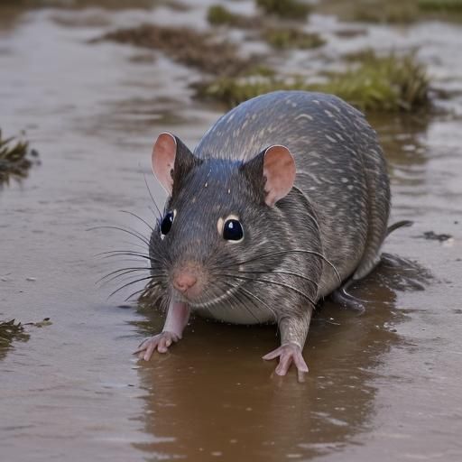 Water Rat in Grimsby on New Year's Eve