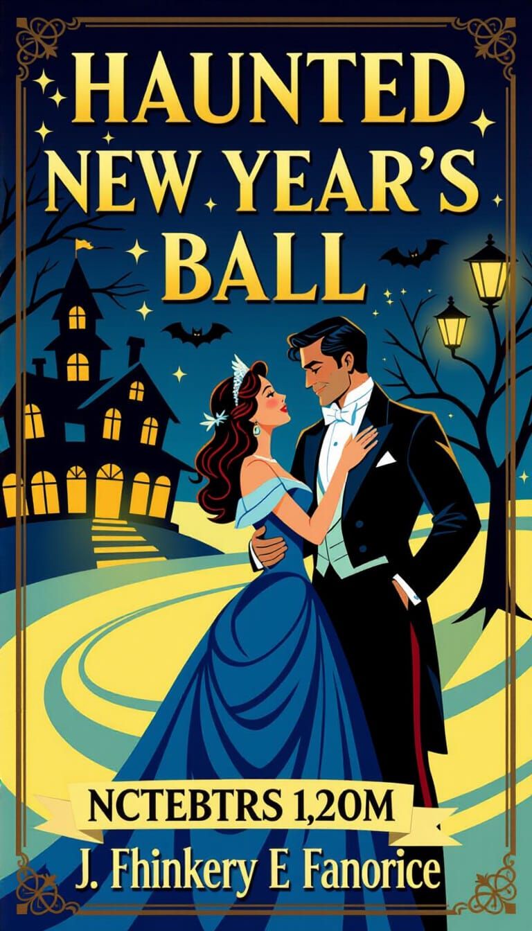Eerie Haunted New Year's Ball Celebration