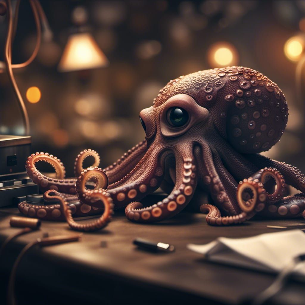 Octopus Doctor in Cinematic Digital Matte Painting
