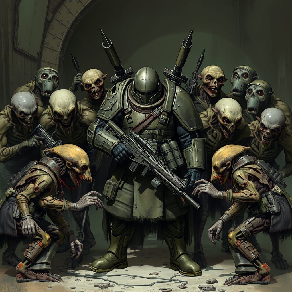 Power-Armored Vault Dweller Lures Ghouls into Massacre