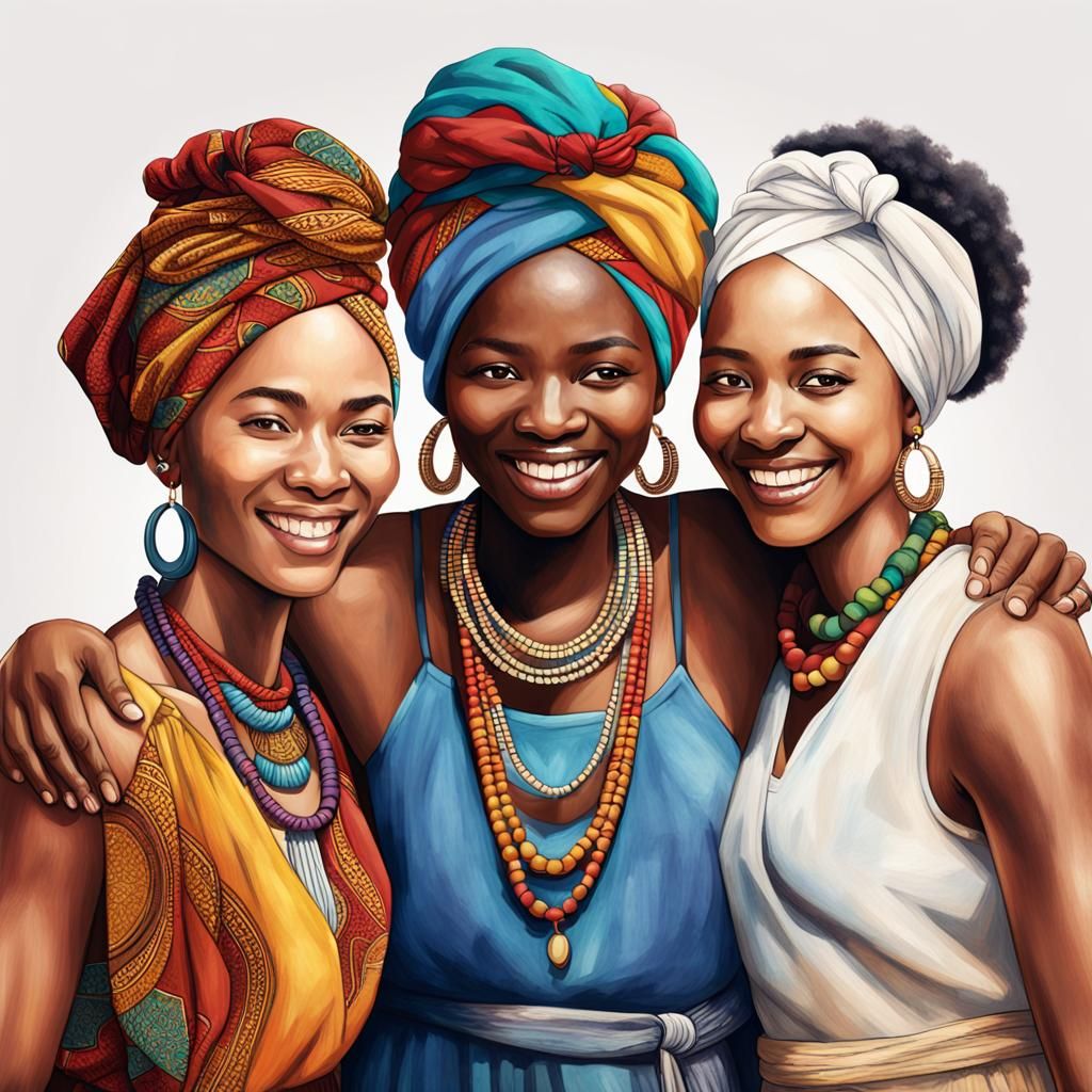 Diverse Women United in Hyperrealistic Concept Art