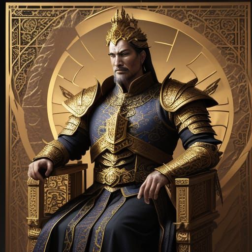 Epic Fantasy Noble in Golden Hour Glory