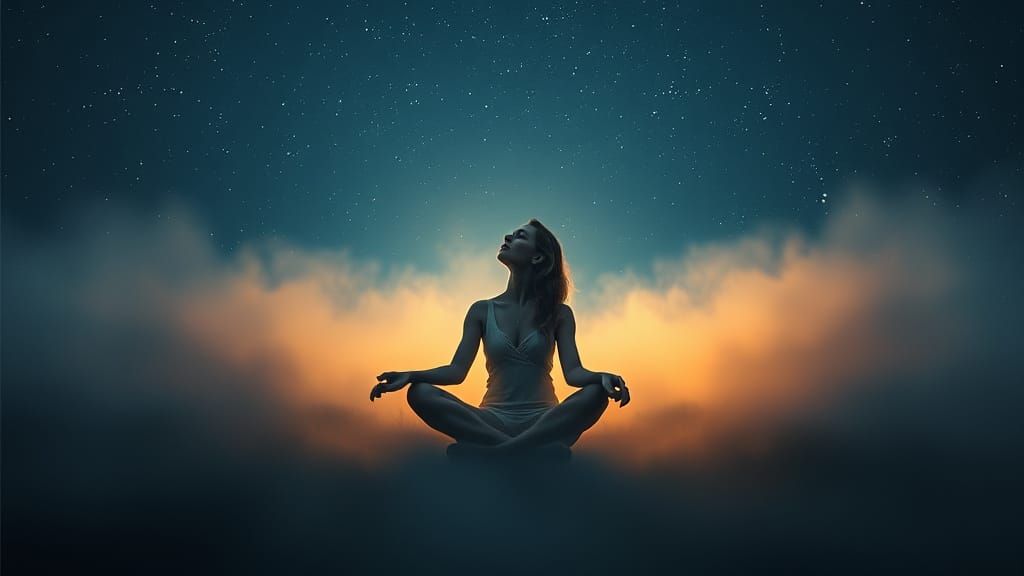 Dreamy Starry Night Meditation in Ethereal Style