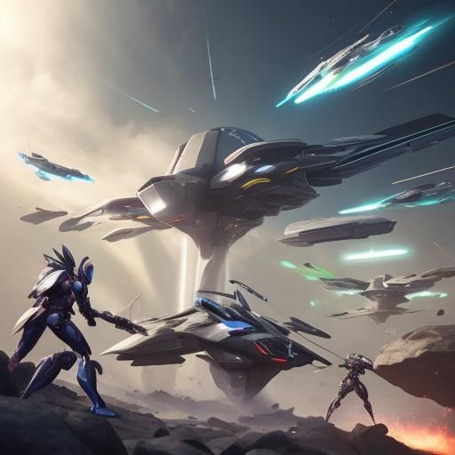 Futuristic Battle Scene