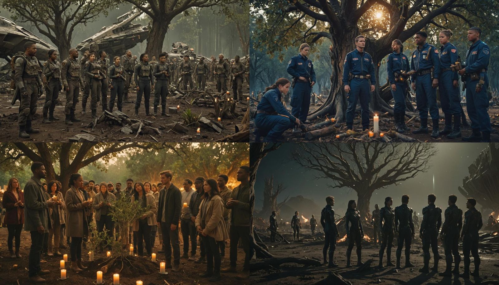 Hopeful Remembrance After Space Battle