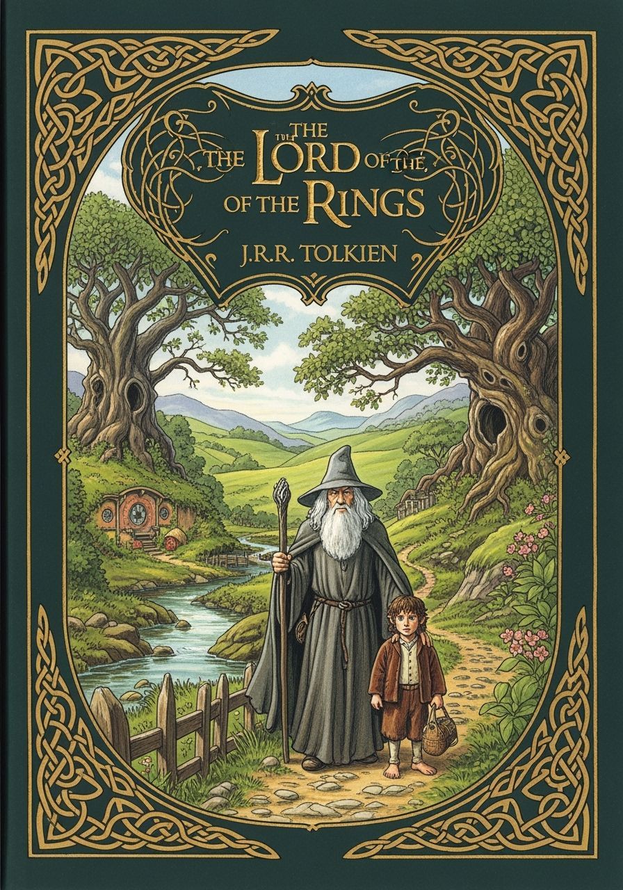 Lord of the Rings Dust Jacket Art in Alan Lee Style