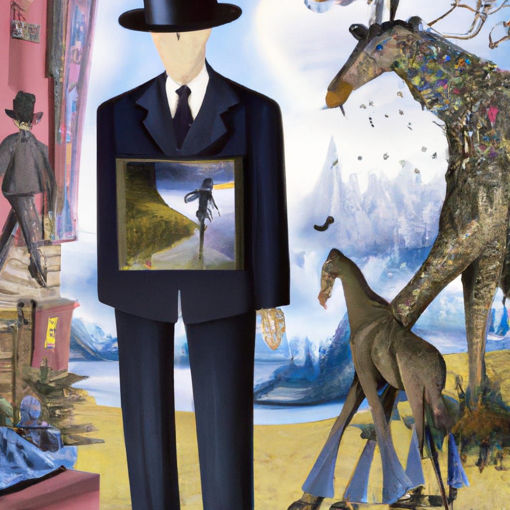 Surreal Wilderness Landscape in Style of Ernst and Magritte