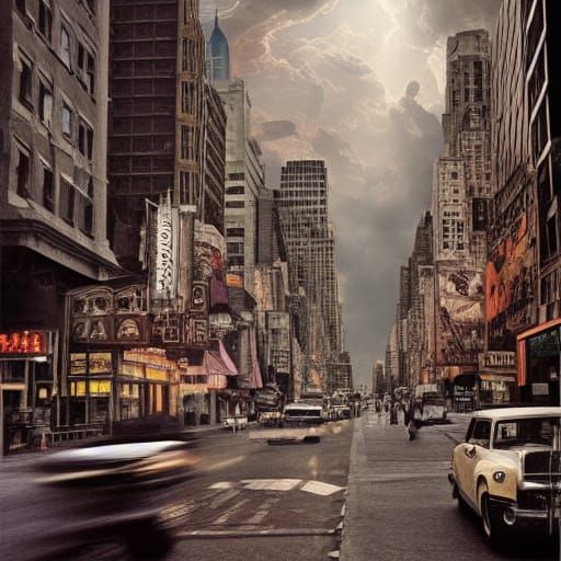 Epic Cinematic Manhattan Transfer Digital Painting