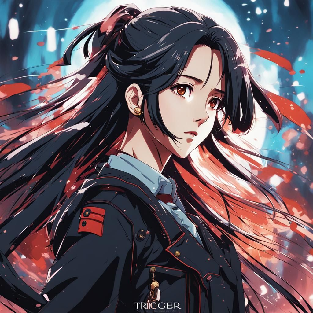 Kim Jisoo in Cel-Shaded Anime Style