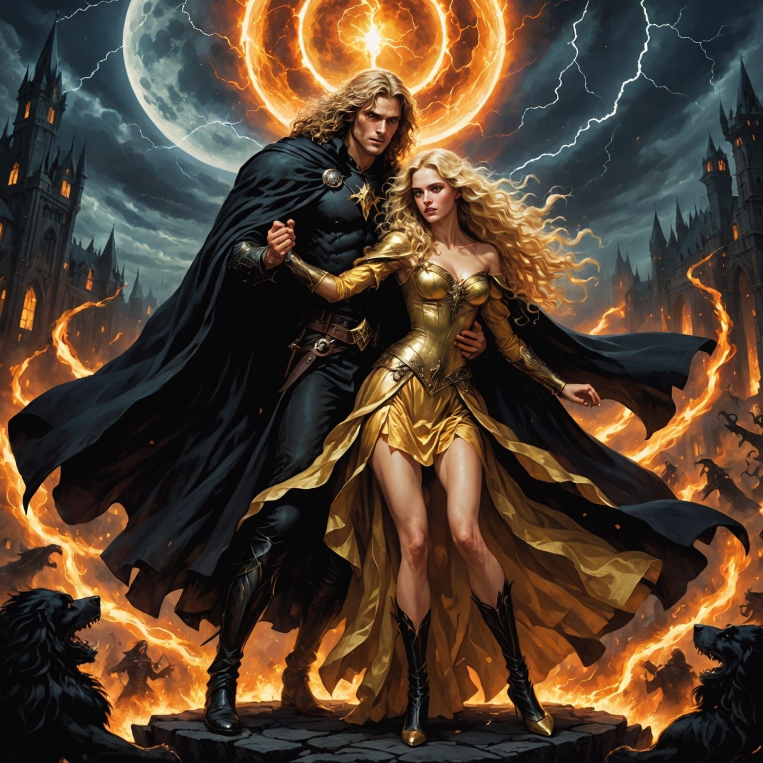 Midsummer Masquerade in Fiery Splendor