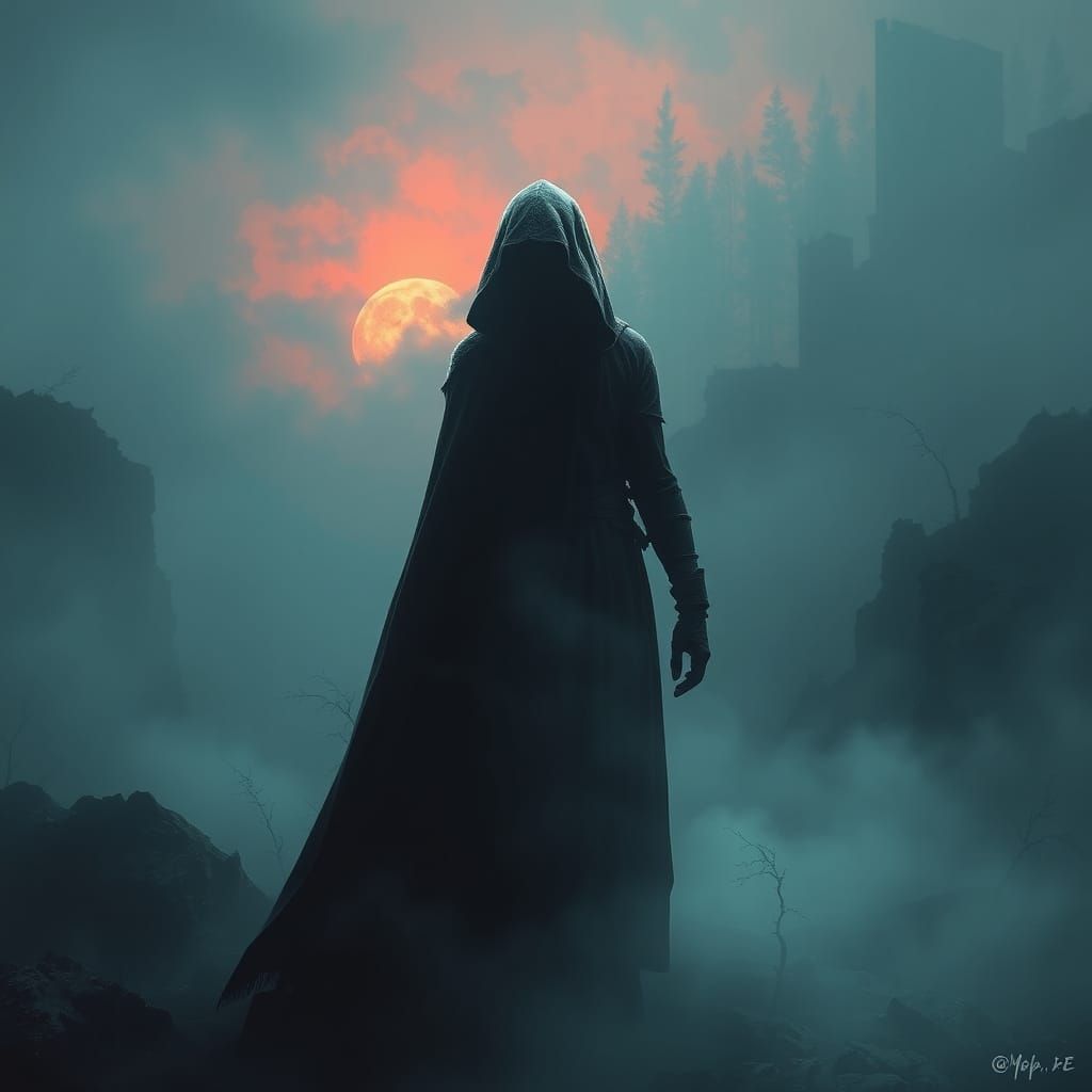 Gyatt in a Haunting Digital Painting