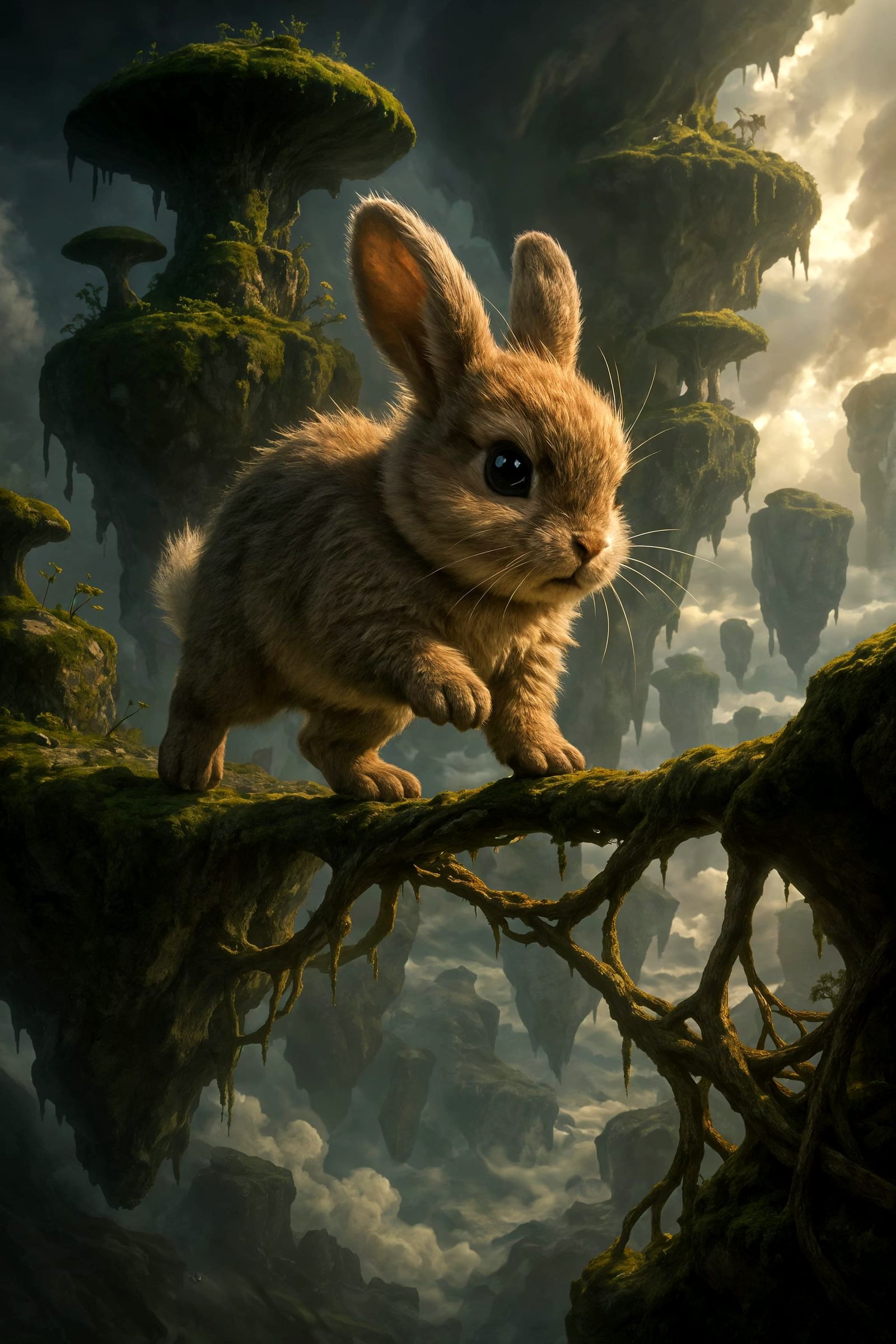 Fluffy Bunny's Adventure on Sky Islands: Cinematic Digital A...