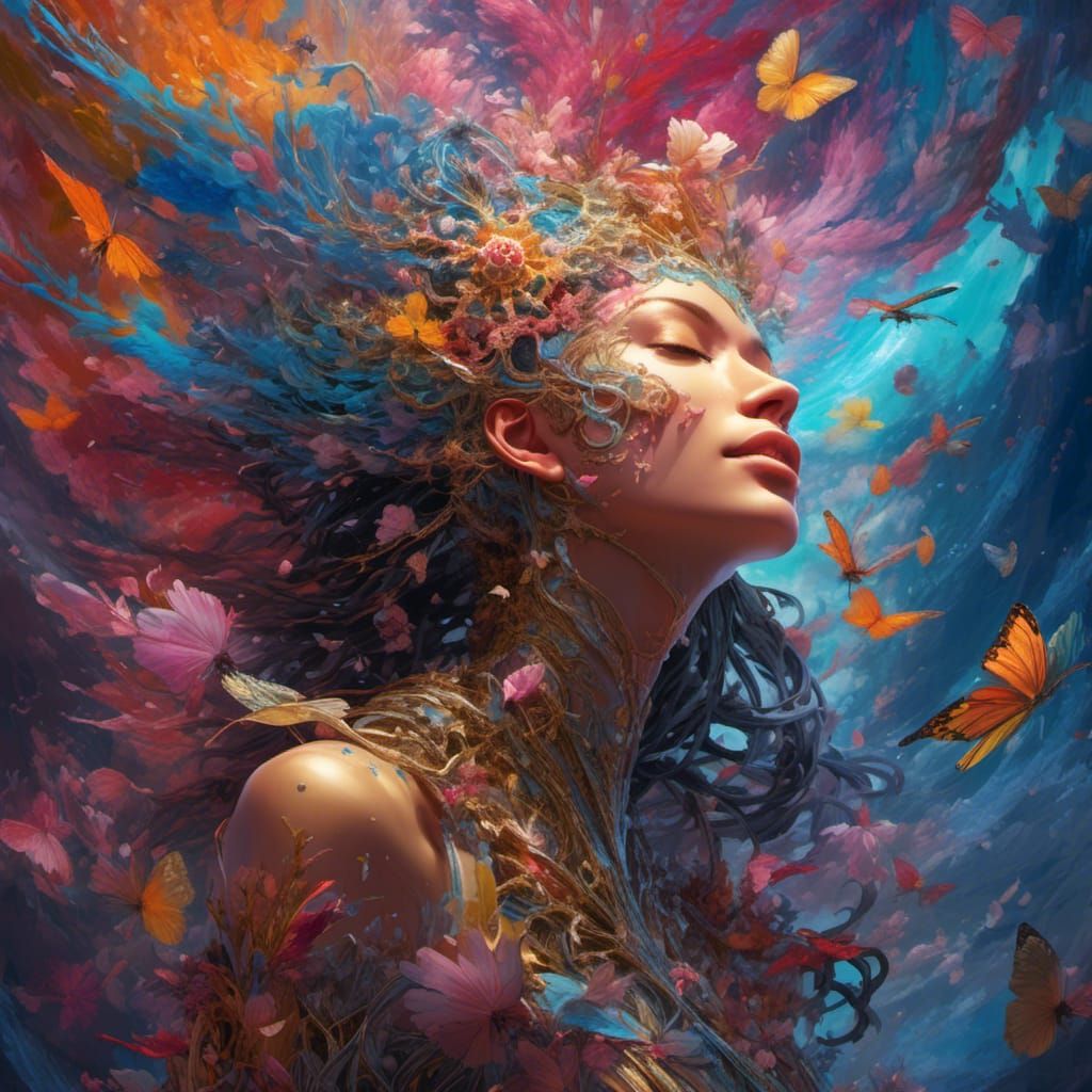 Hyperrealistic Illustration of Universal Consciousness