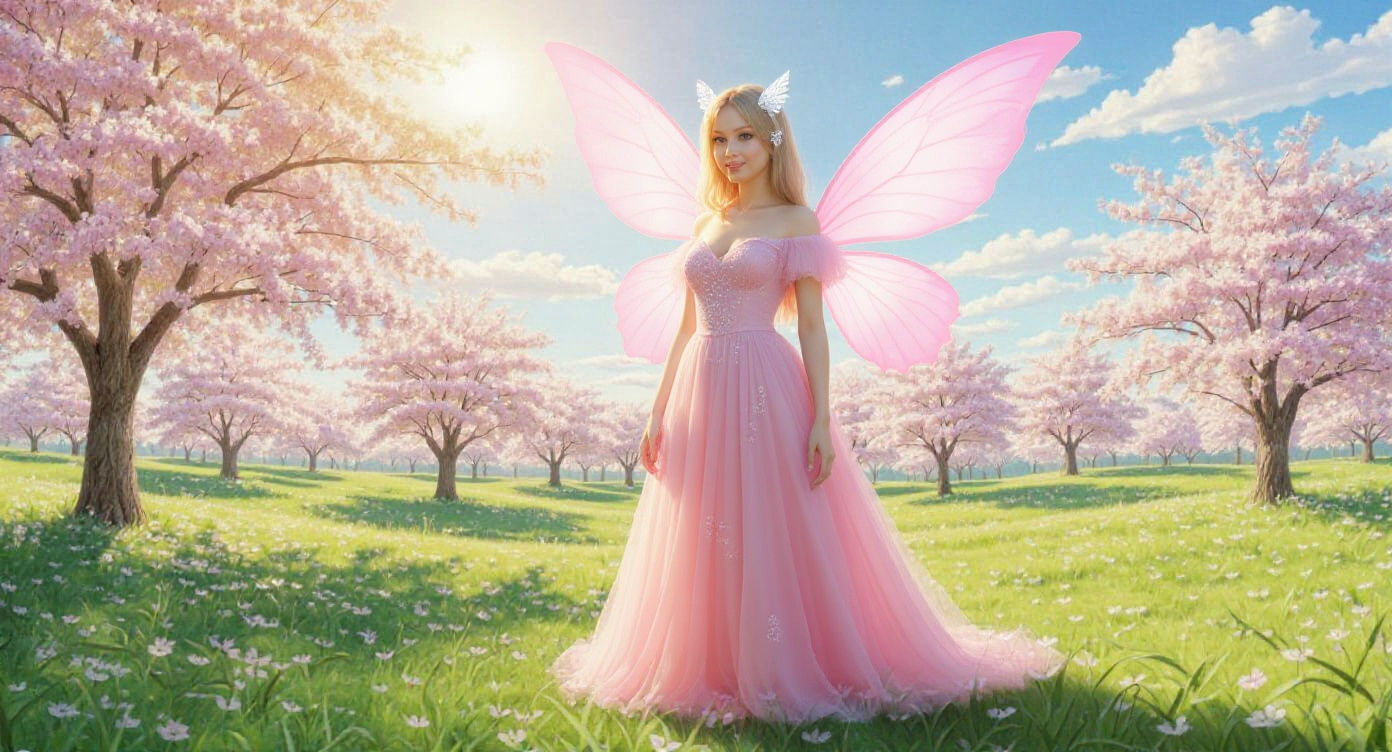 Shimmering Fairy in Tokyo with Butterfly Friends