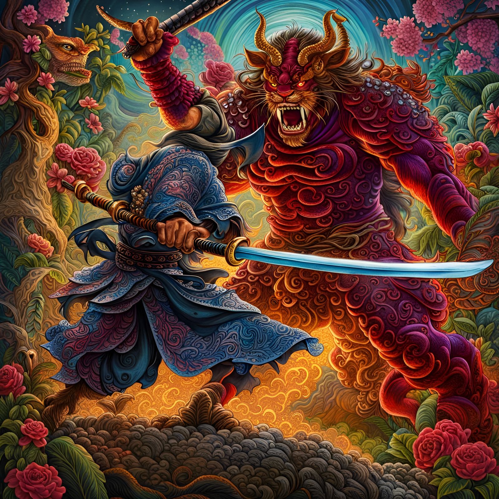 Samurai vs Oni
