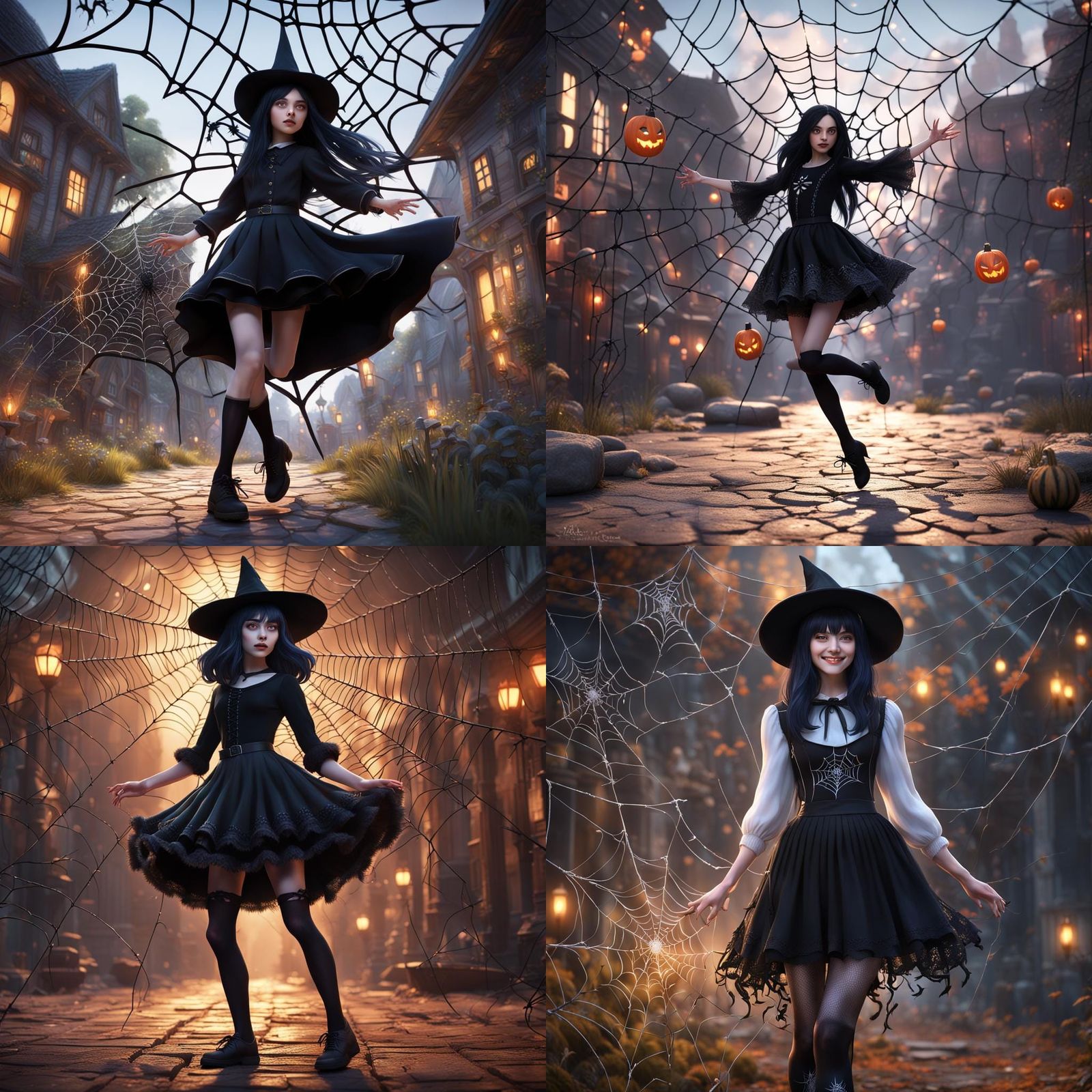 Dancing Teenage Witch in Fantasy Concept Art