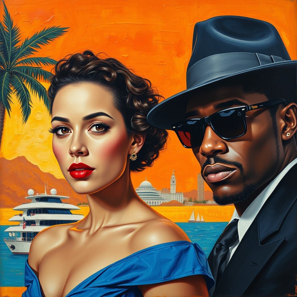 Tropical Getaway: Encaustic Painting with Impasto Textures