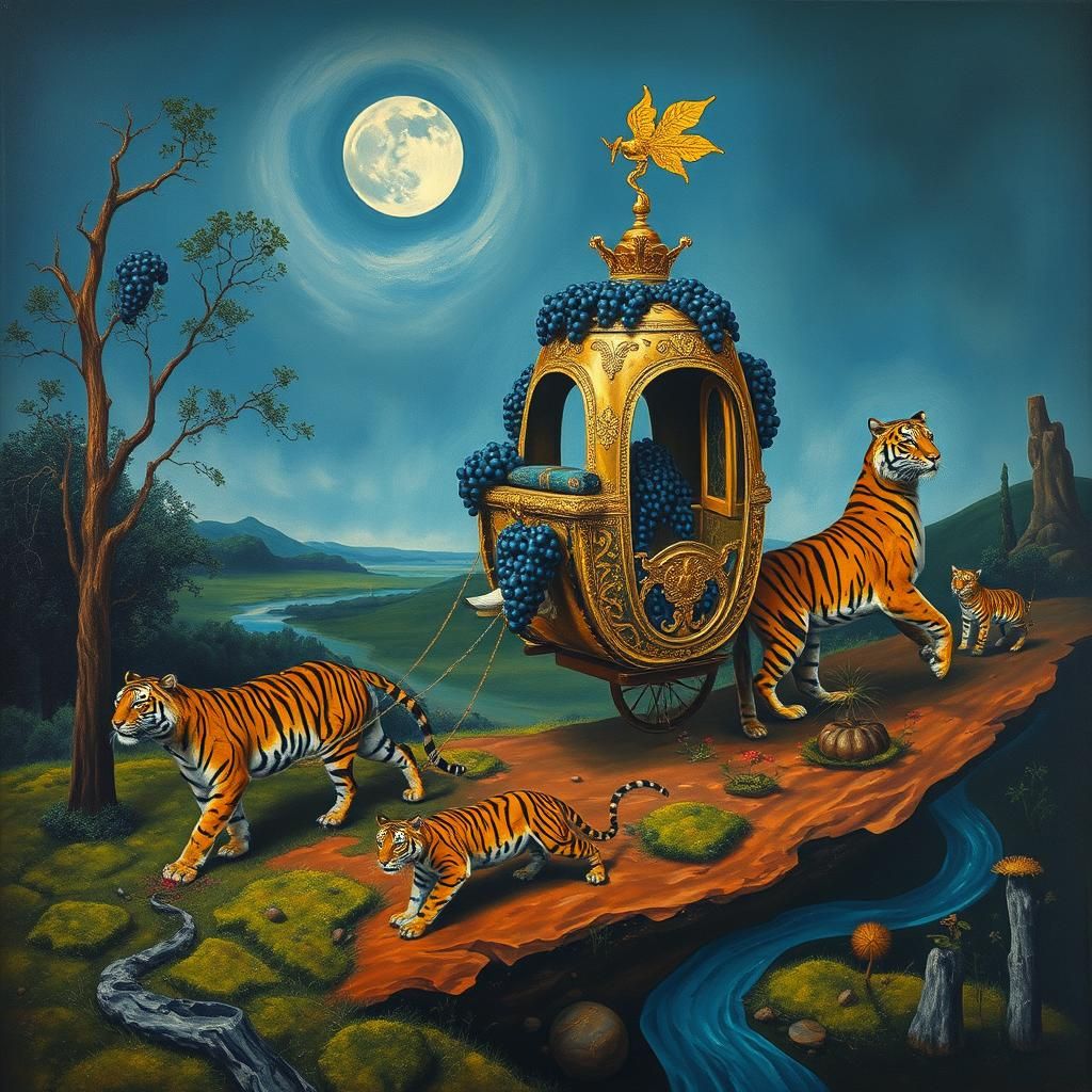 Lysios' Surreal Chariot Ride in Phrygian Fields