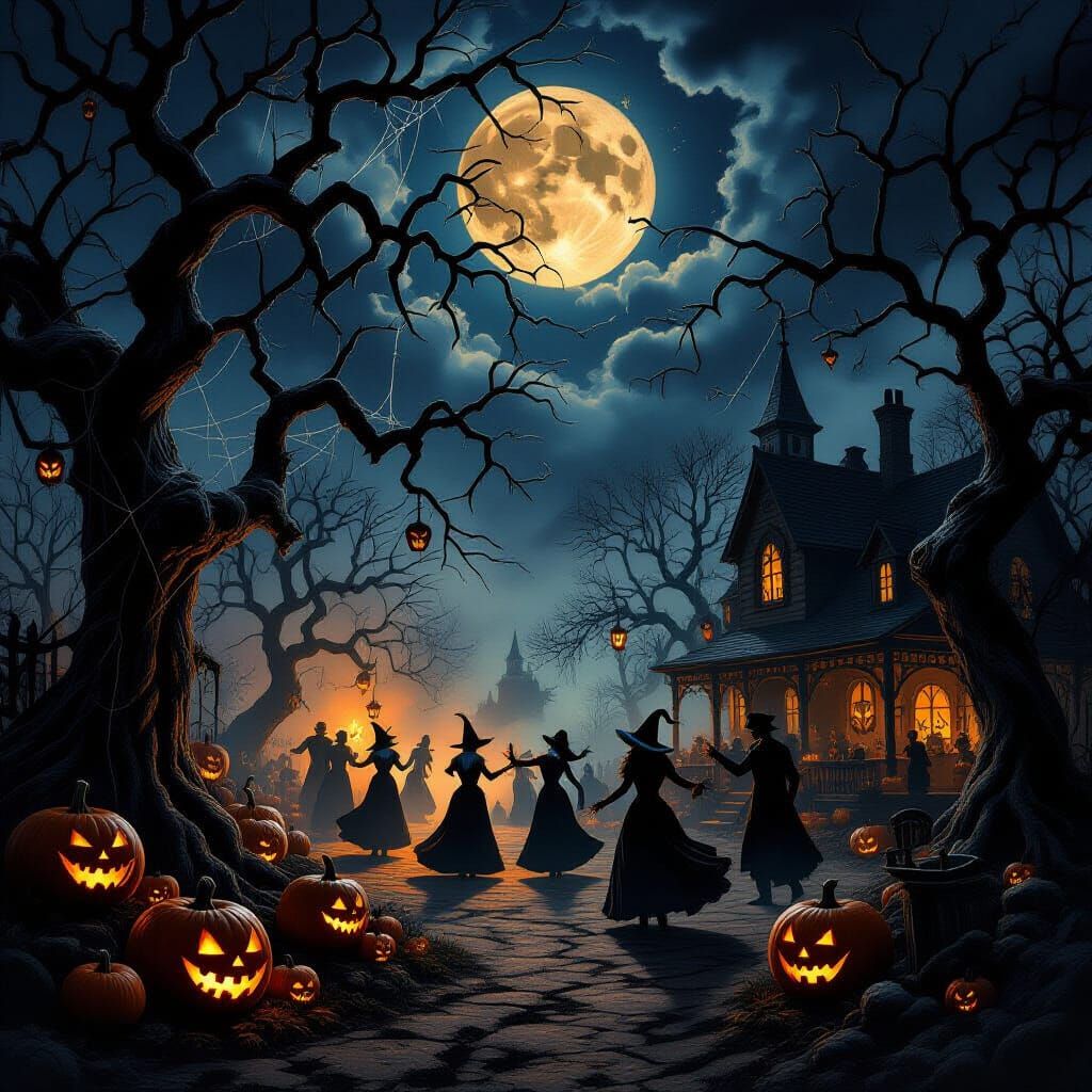 Haunted Halloween Harvest Festival with Eerie Revelry