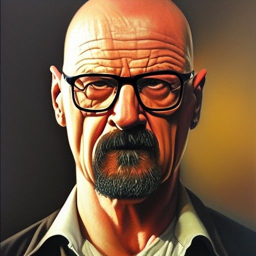 Dramatic Oil Painting of a Man in Doorway