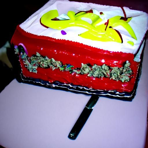 Colorful Birthday Cake with Candles