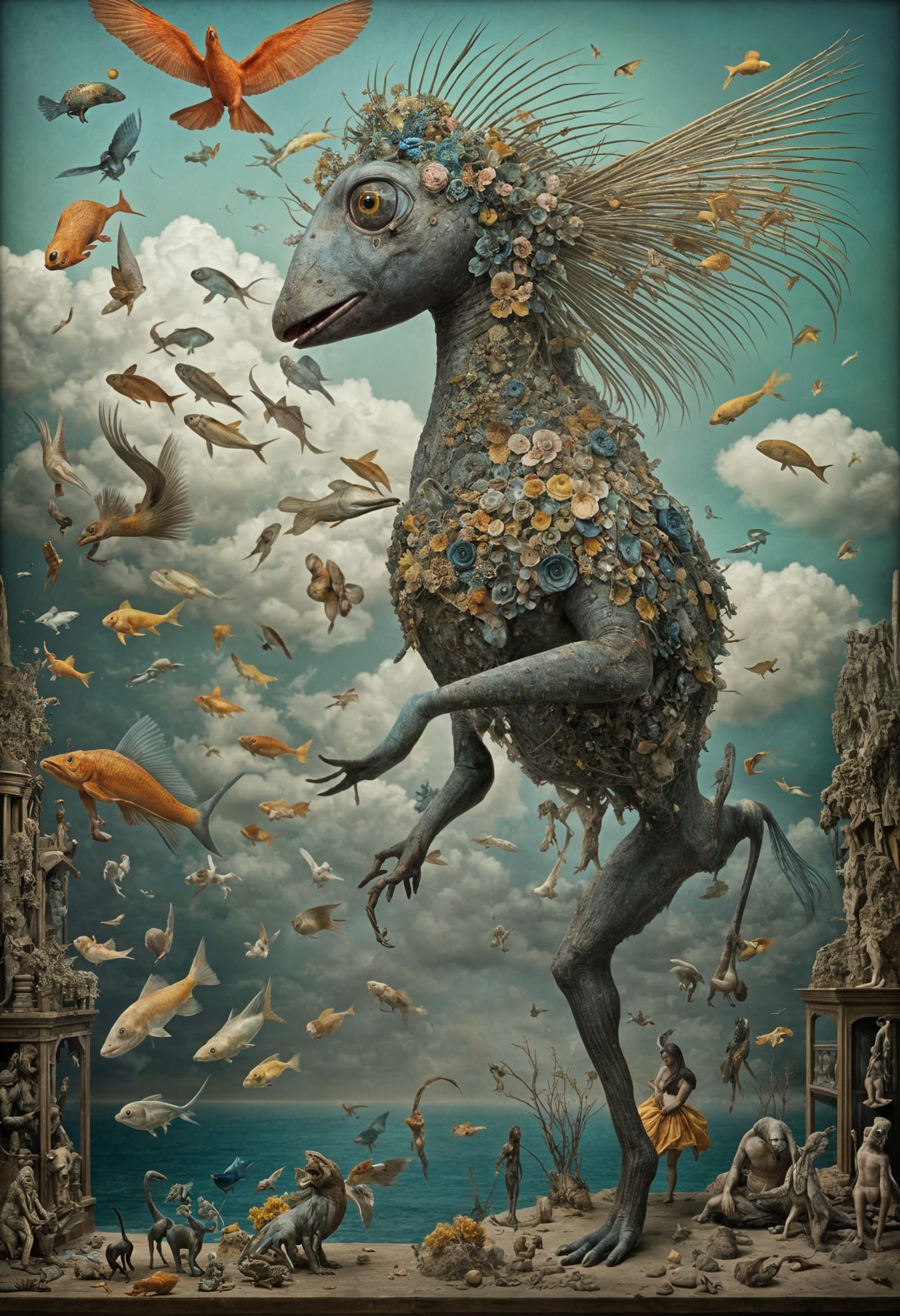 Exotic Alien Creatures in Surreal Professional Photo