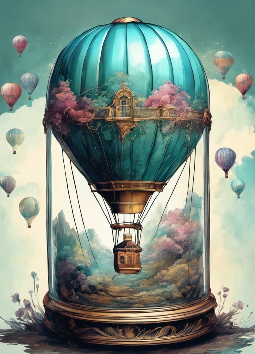 Hot air balloon 🎈 in a jar 🫙