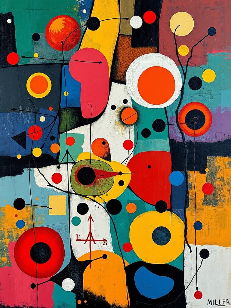 Surrealist Masterpiece in Mid-Century Style