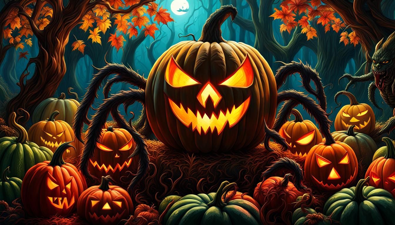 Halloween Surrealism: Demon Knight and Obsidian Forest