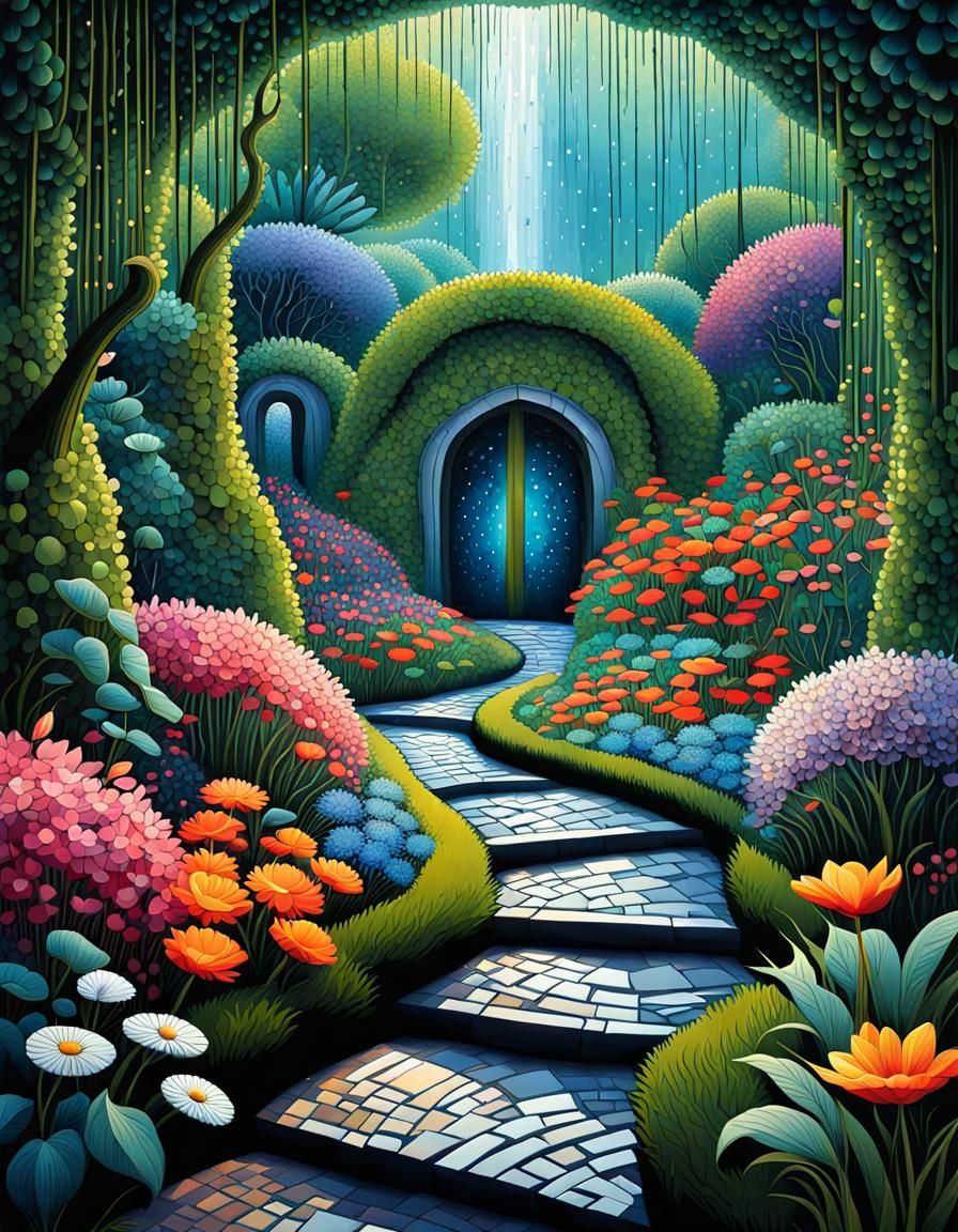 Path to a Magical Botanical Garden