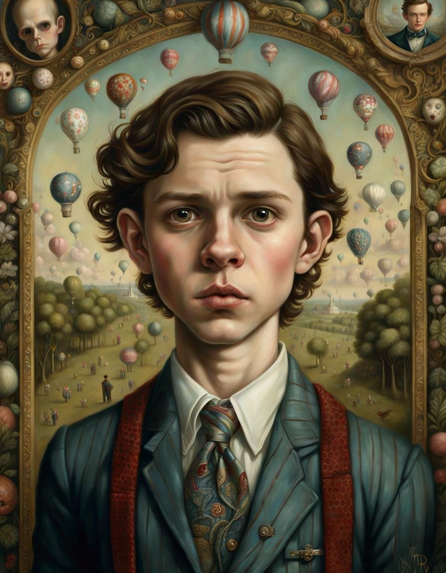 Surreal Portrait in Mark Ryden Style