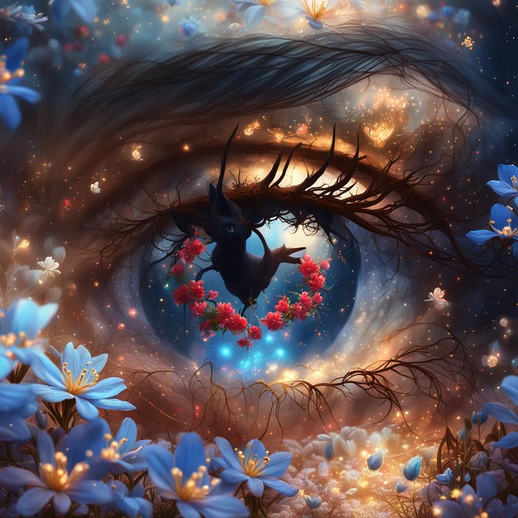 Blooming Constellations with Crystal Tears